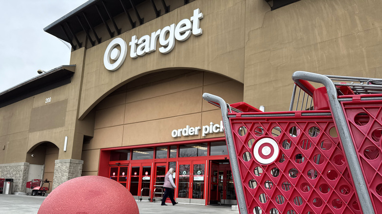 The front entrance of a Target store