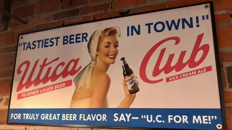 Utica Club Beer Signage