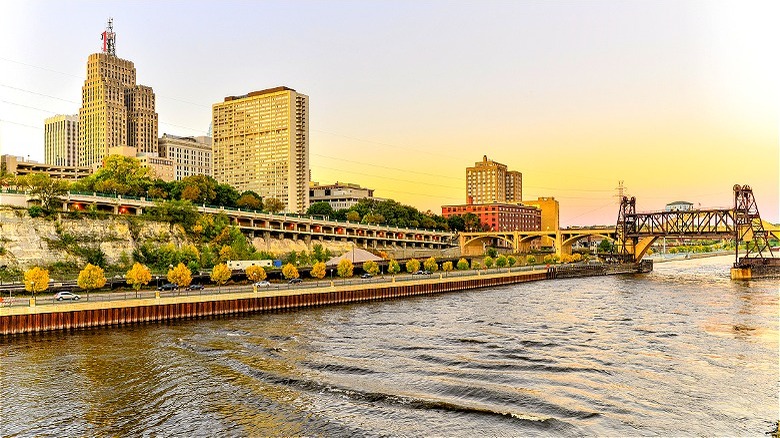 St. Paul skyline and river