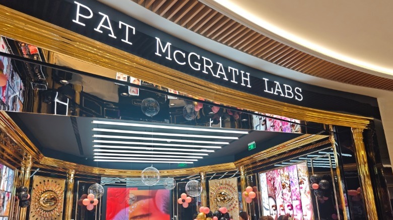 A Pat McGrath Labs storefront inside of a shopping mall.