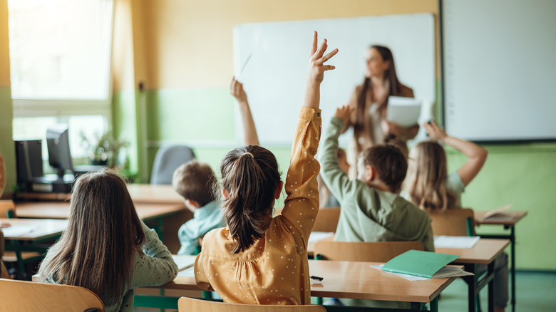 teacher in a classroom