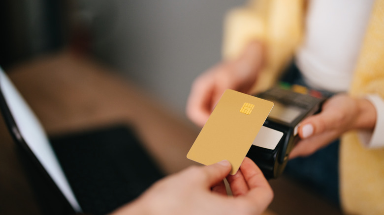 Tapping credit card