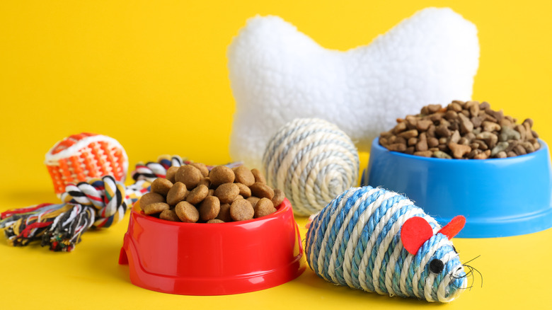 pet treats and toys