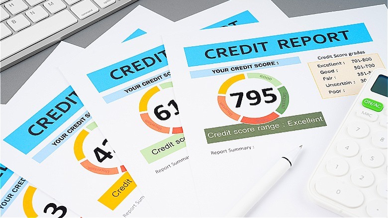 stack of credit reports