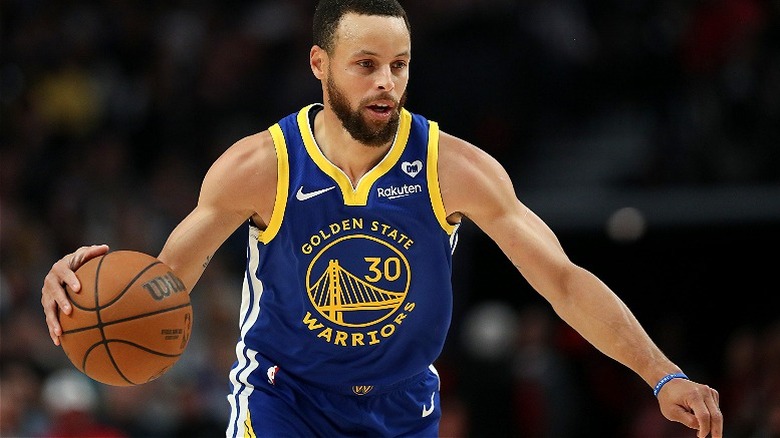 Stephen Curry in basketball game
