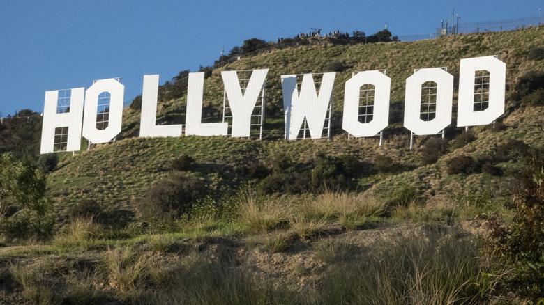 The Hollywood Sign in the Hollywood Hills on a sunny day