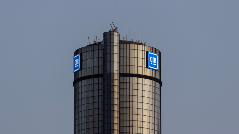General Motors headquarters at the Renaissance Center in downtown Detroit.