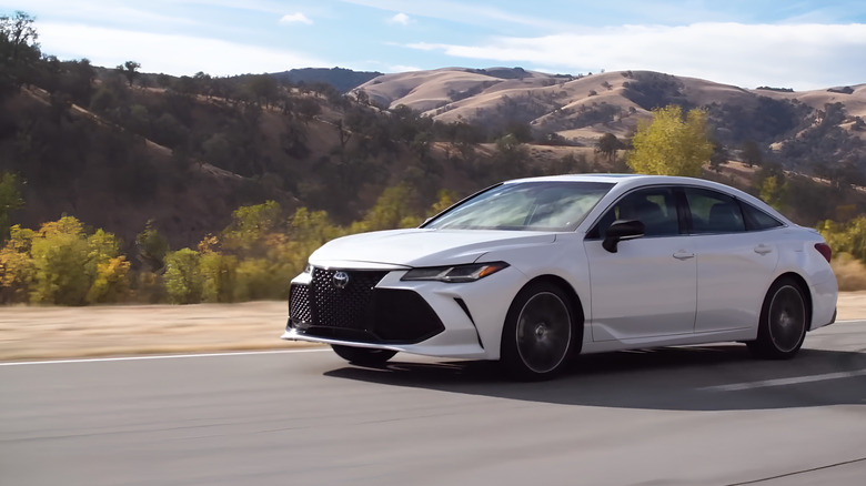 A 2022 Toyota Avalon Cruising in an open road