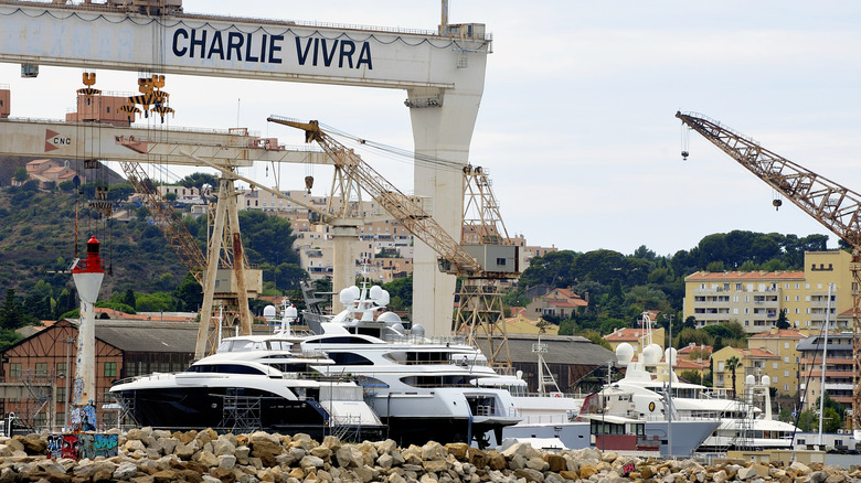 Ships docked at La Ciotat