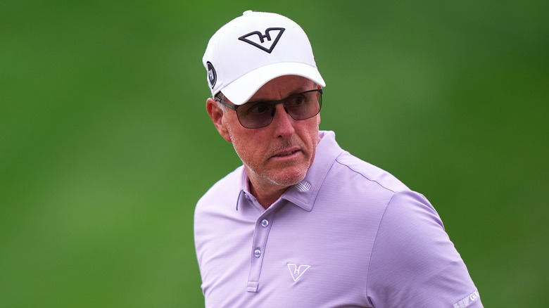 Phil Mickelson on the golf course