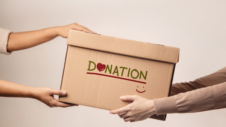 giving a donation