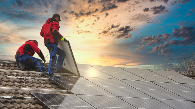 installing solar panels