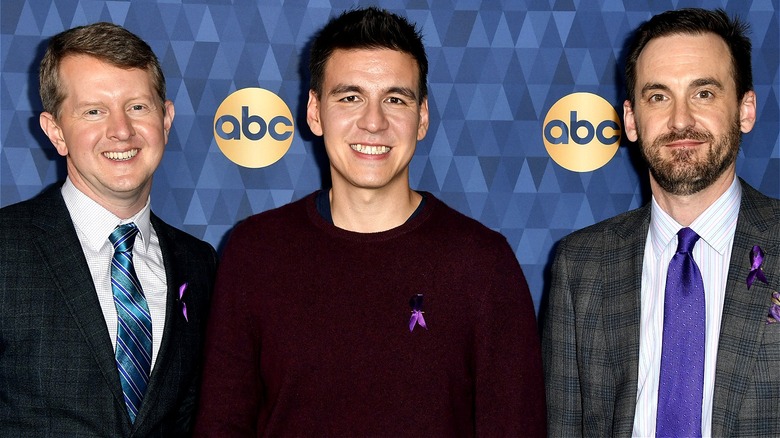former Jeopardy champions smiling