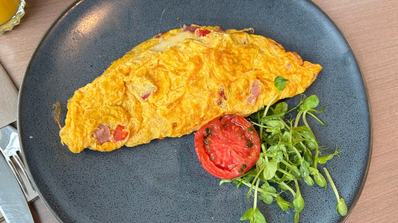 an omelet on a plate