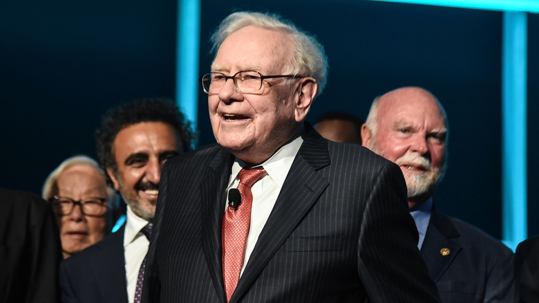Warren Buffett in a suit