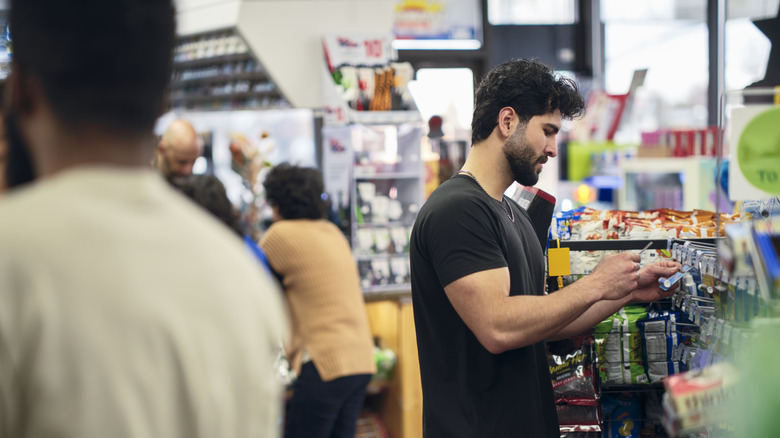 People inside a convenience store