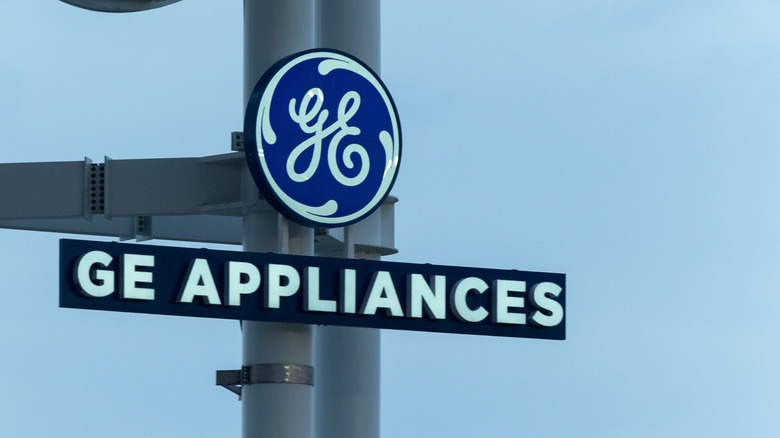 View at the GE Appliances company logo in Toronto