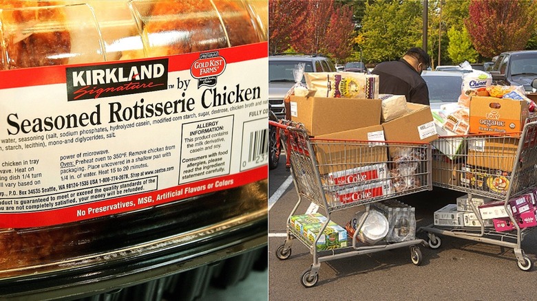 Costco rotisserie chicken; Costco shopper