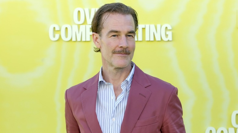 Late actor James Van Der Beek at the premiere of Overcompensating