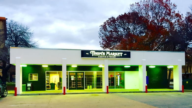 A Thom's Market store located in 160 East Riverside Dr. Austin, TX 78704