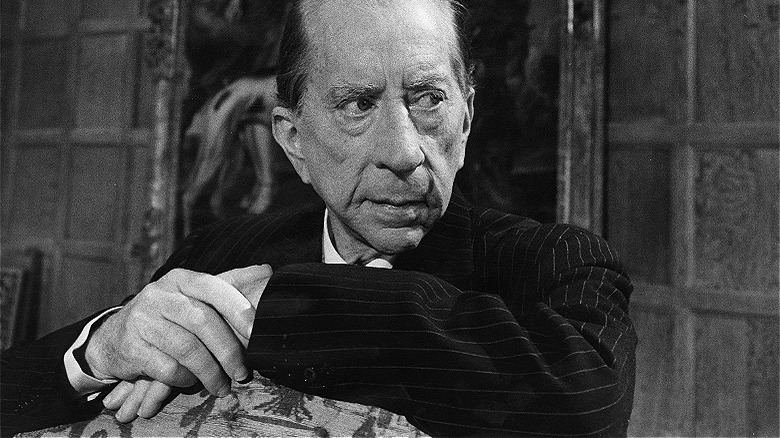 J. Paul Getty looks left