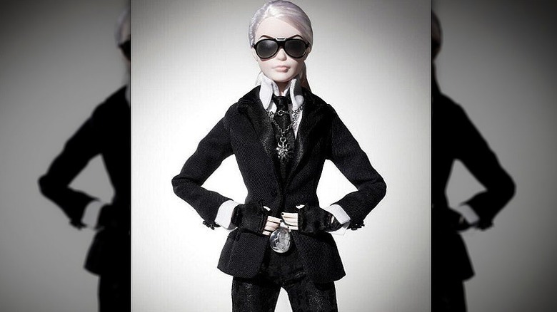Karl Lagerfeld Barbie facing forward