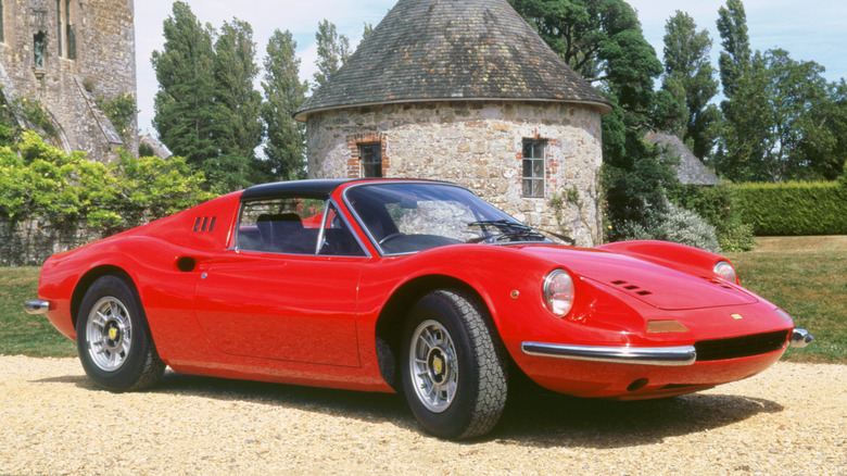 a red Ferrari Dino 246 GTS