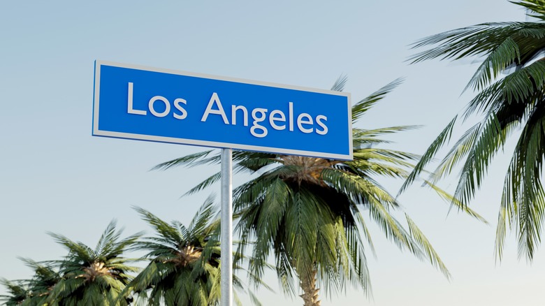 Welcoming Road Sign of Los Angeles