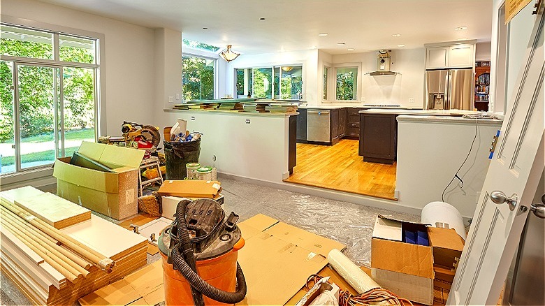 Home renovation in progress