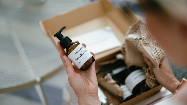 cospetics in delivery box