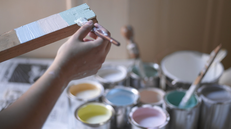 cans of paint