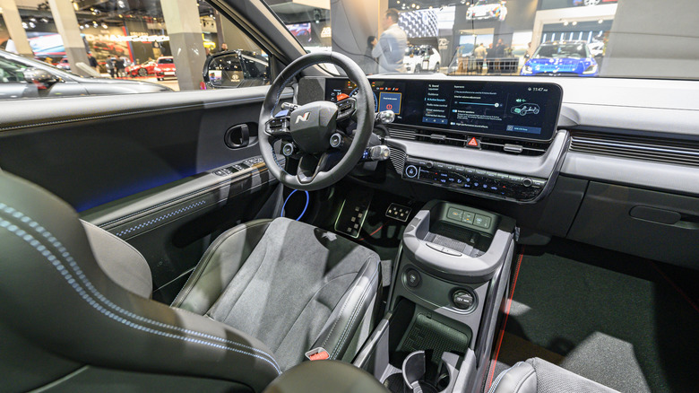 A console in the Hyundai Ioniq 5 N