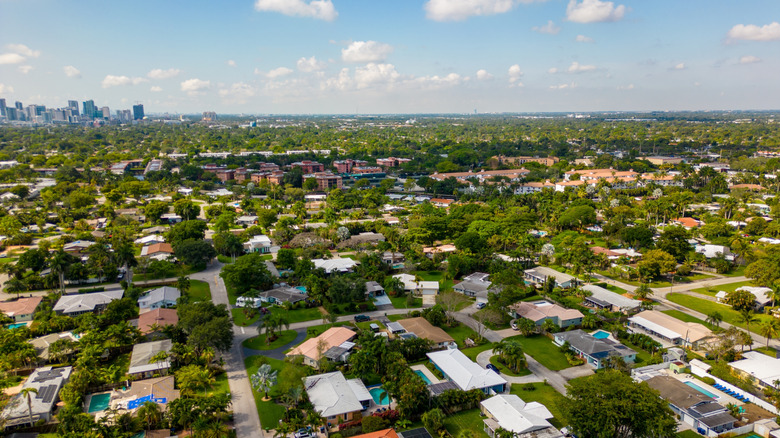 Aerial view of Wilton Manors