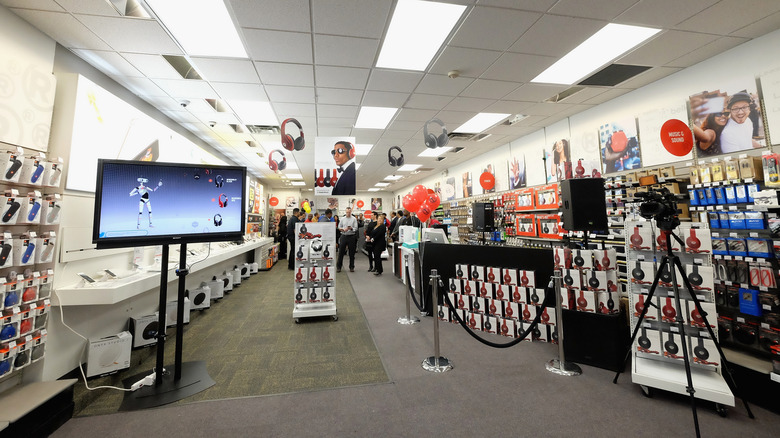 Interior of a RadioShack store
