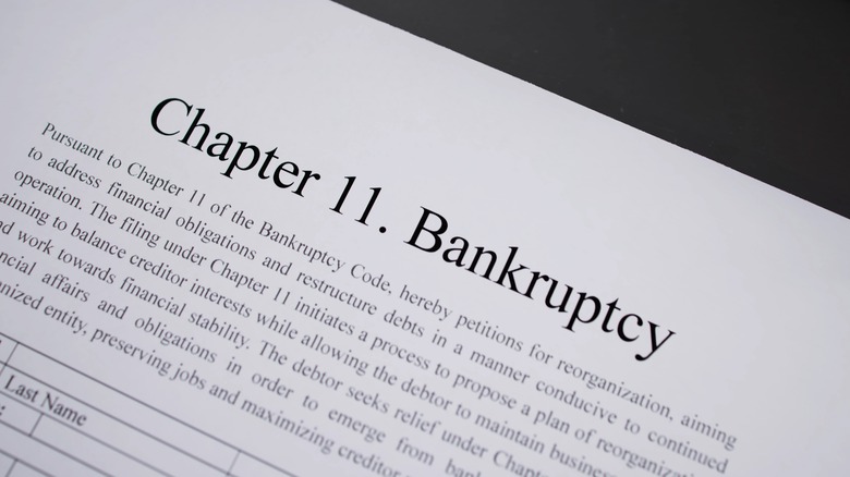 Chapter 11 bankruptcy document
