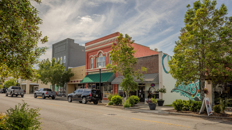 The historic downtown area of Conway, South Carolina