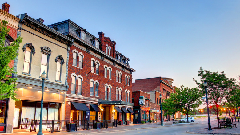 A scenic street view