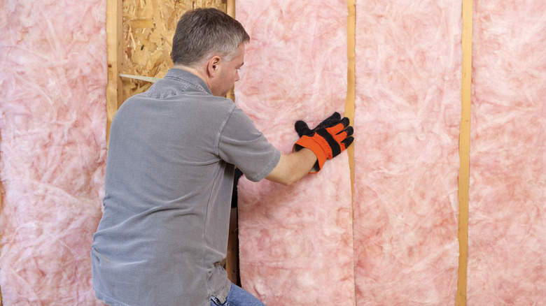installing insulation