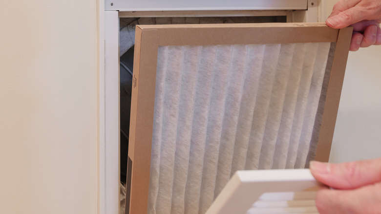 changing the HVAC filter