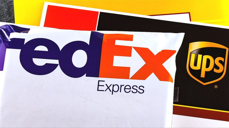 FedEx and UPS mailers
