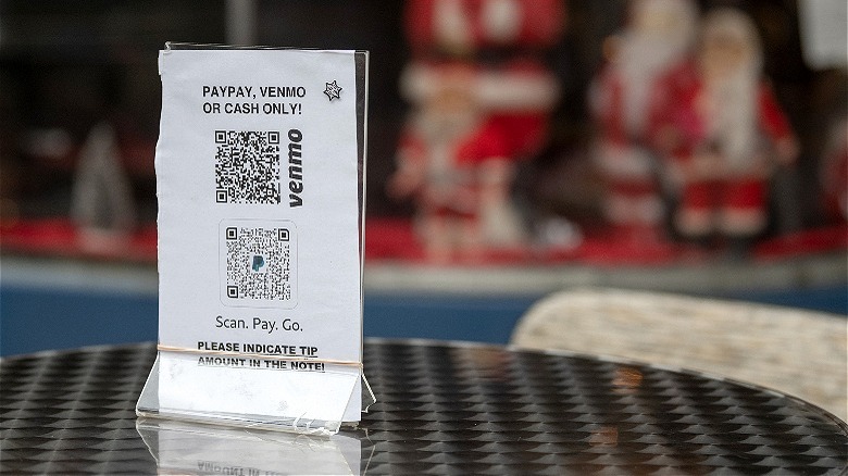 Paypal, Venmo, cash only sign