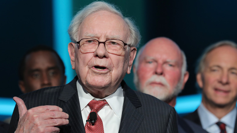 Warren Buffett speaking at 2017 New York City charity event