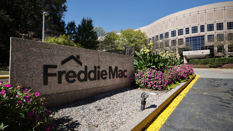 Freddie Mac sign at office building entrance