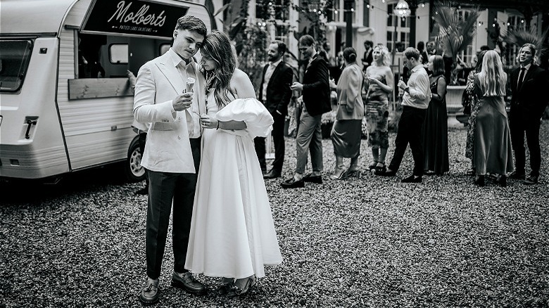 Wedding reception food truck