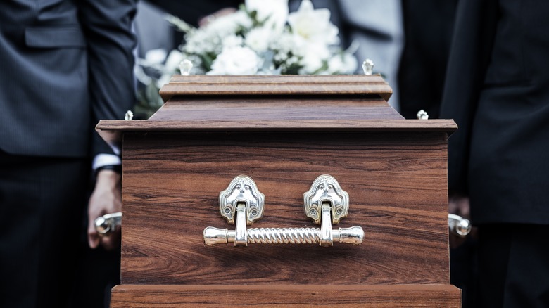 A farewell ceremony for a dead person together in respect