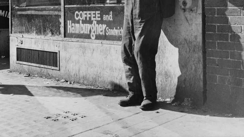 unemployed man in California, 1936