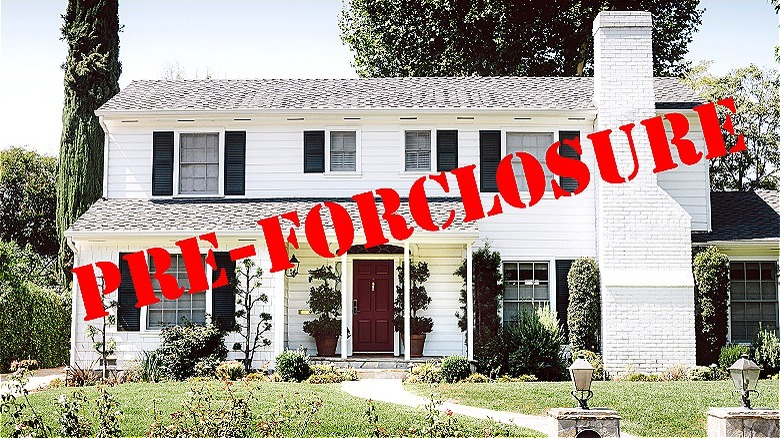 House with pre-foreclosure stamp