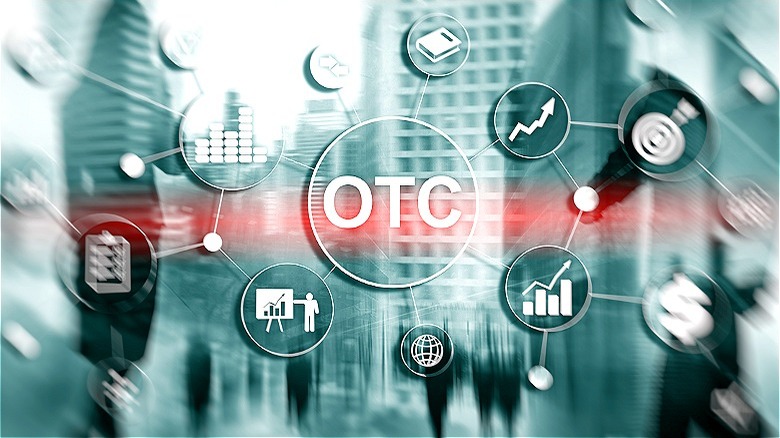 Over-the-counter stock trading graphic