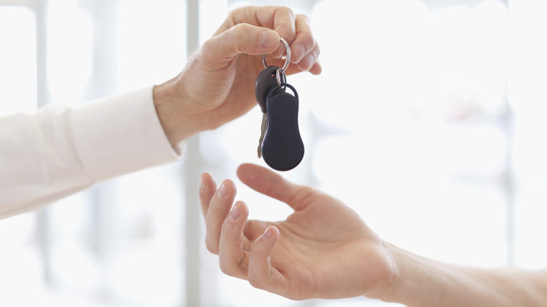 handing over keys