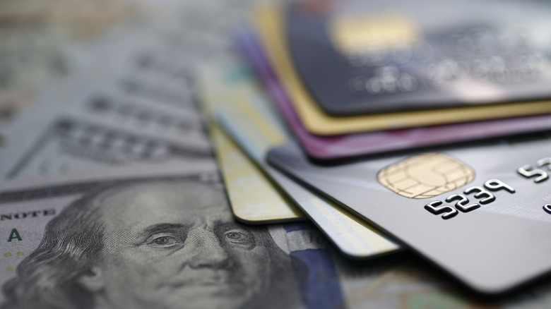Credit cards and cash